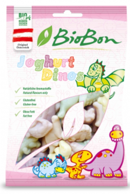   Gomas biolgicas de frutas com iogurte Dinos 80g